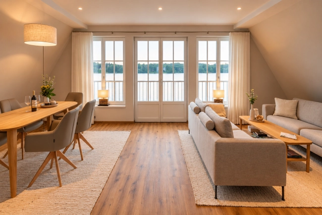 Bootshaus - Wohnzimmer (1)