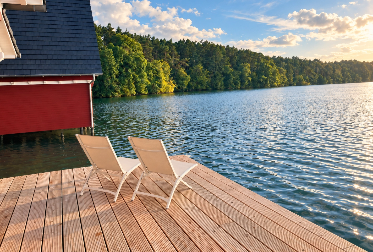 Terrasse am See am Wurlsee